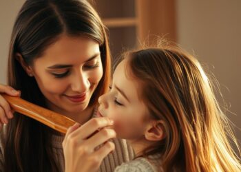 how brushing hair becomes a bonding ritual
