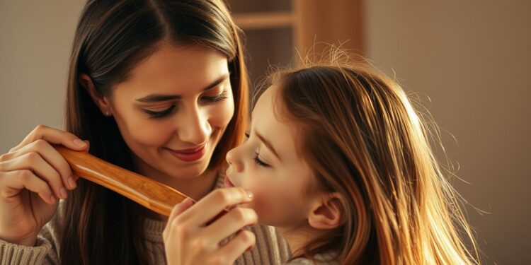 how brushing hair becomes a bonding ritual