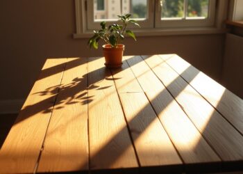 the way light hits the kitchen table