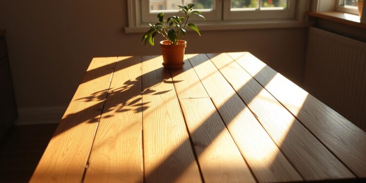 the way light hits the kitchen table